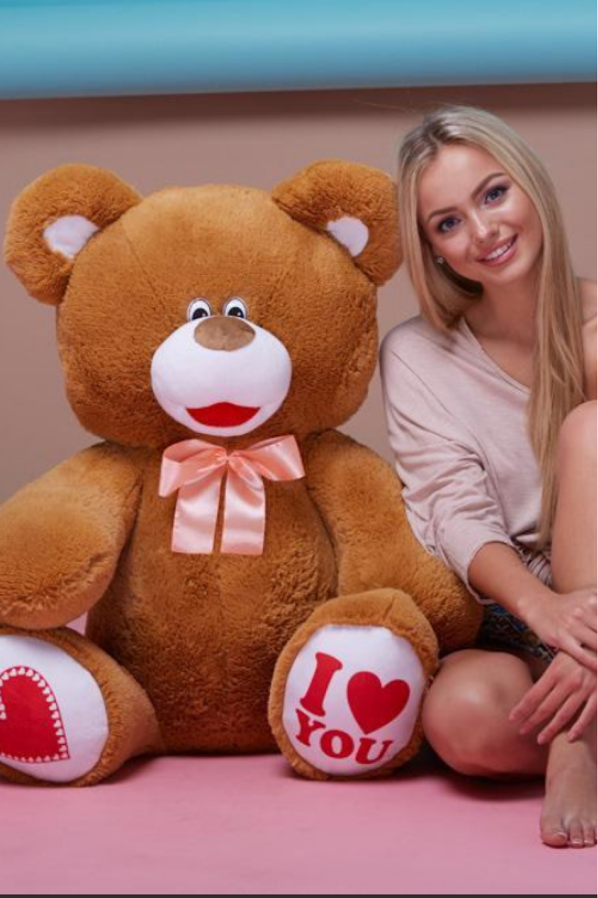 Плюшевый мишка Сеня 120 см коричневый